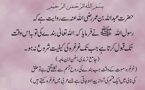 ALLAH toba qabool kerta hai