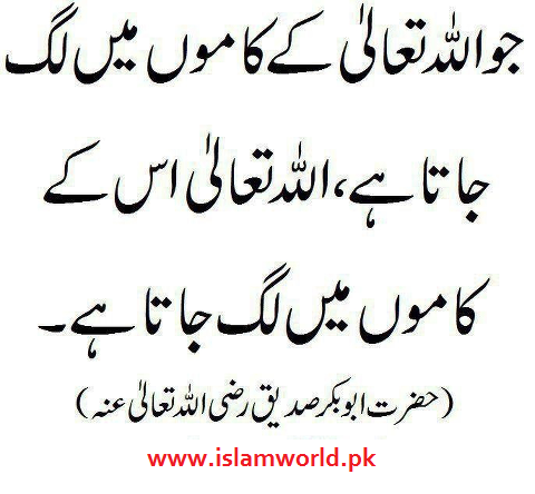 jo ALLAH ka kamoon main lag jata hai