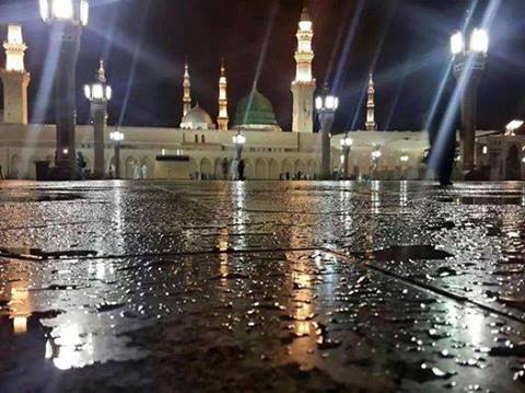 Rain in madina