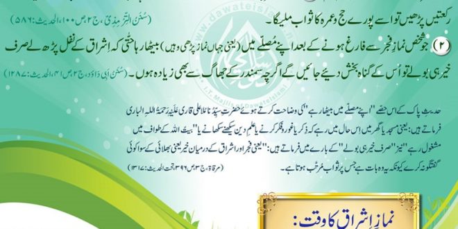 Ishraq Ki Namaz Ka Tareeqa Aur Fazeelat